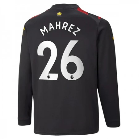 Goedkope Manchester City Mahrez 26 Uitshirt 2022-23 Lange Mouw Goedkope Manchester City Mahrez 26 Uitshirt 2022-23 Lange Mouw